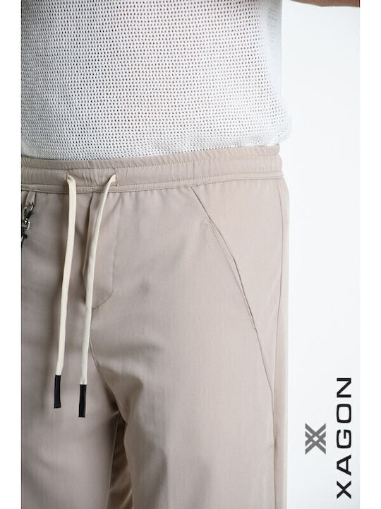 Παντελόνι Ελαστικό σε Relaxed Εφαρμογή Beige