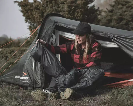 Easy Camp Sarek Σκηνή Camping Τούνελ Ορειβασίας Πράσινη 4 Εποχών για 1 Άτομο Αδιάβροχη 3000mm 38x12x95εκ.