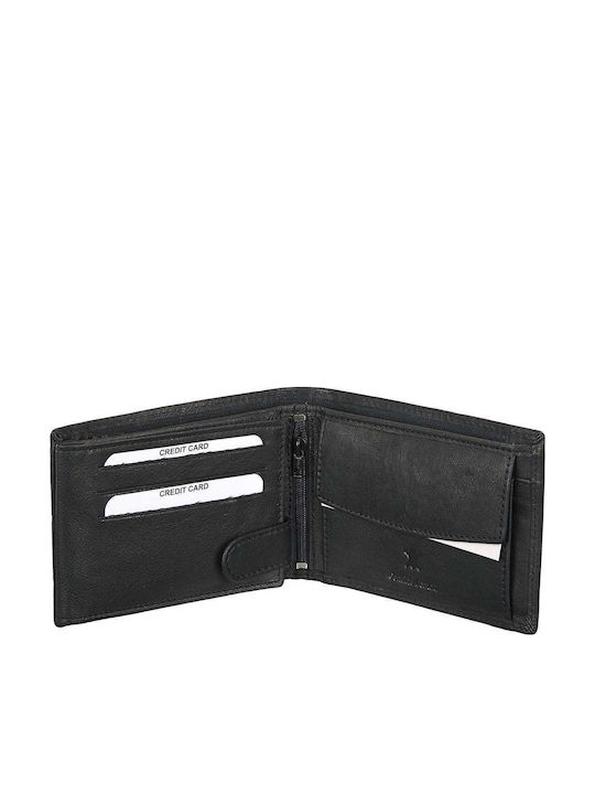 Leather Men's Wallet Classic with RFID Black
