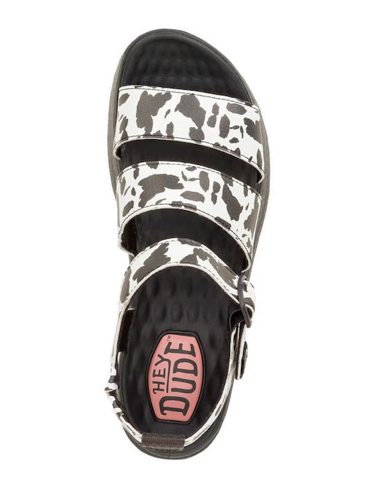 Women's Flat Sandals in Black Color