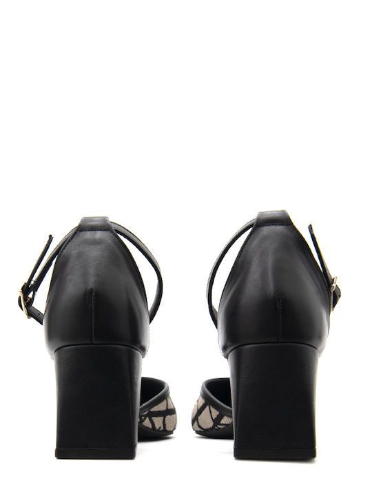 Leather Black High Heels