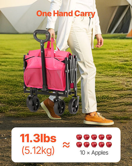 Foldable Garden Cart Four-wheel 120lt