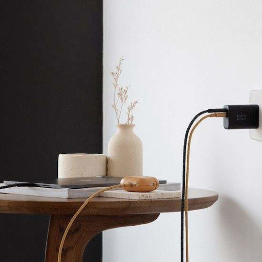 Native Union Зарядно без кабел GaN с USB-A порт и USB-C порт 45W Power Delivery Бял