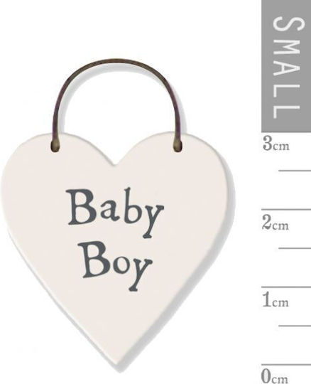Kleines Holzherz 6x3cm Baby Junge Synchronia