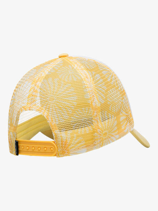 Roxy Women's Donut Spain Trucker Cap Banana Cream Tropical Tile Erjha04379_yfl5