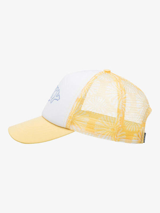 Roxy Women's Donut Spain Trucker Cap Banana Cream Tropical Tile Erjha04379_yfl5