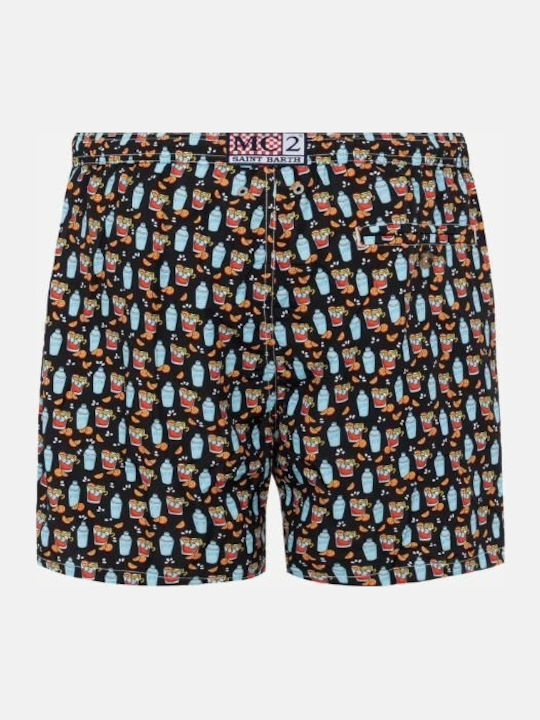 Lighting Micro Fantasynegroni Drink Men's Swimwear Shorts Negroni with Patterns