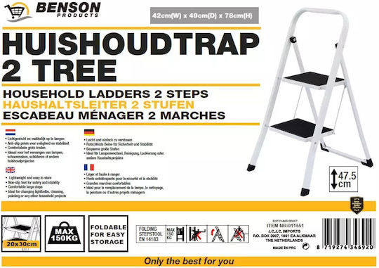 Benson Ladder Aluminum with 2 Steps