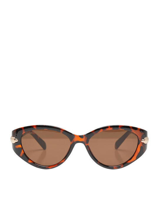 Urban Classics Damen Sonnenbrille mit Braun Schildkröte Kunststoff Gestell und Braun Linse TB7426-02266