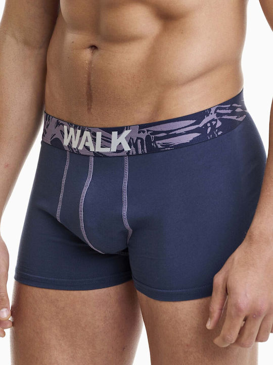 Ανδρικά Μποξεράκια Μπλε Σκ./λιλά 2Pack