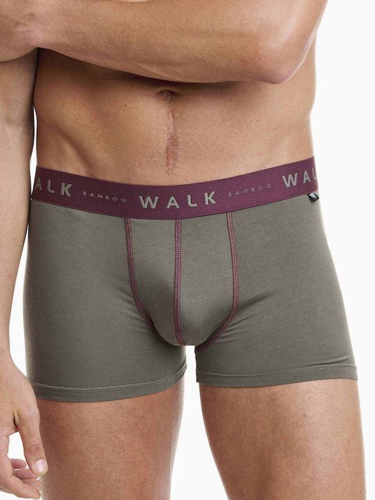 Men's Boxers Burgundy/Khaki 2Pack