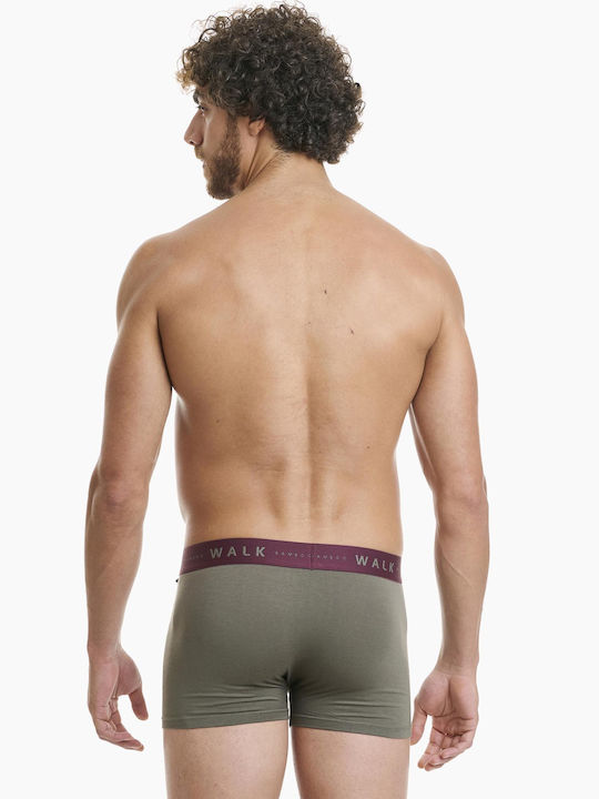 Men's Boxers Burgundy/Khaki 2Pack