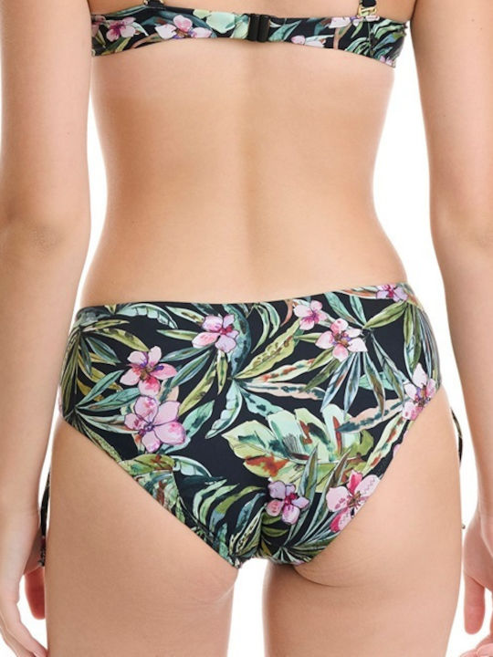 Bikini Slip Talie Înaltă Negru