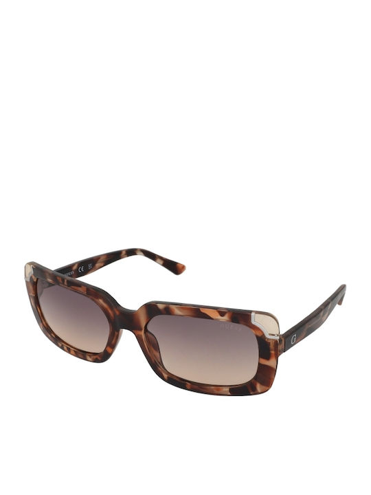 Guess Women's Sunglasses with Brown Tartaruga Plastic Frame and Brown Gradient Lens GU7841 56B
