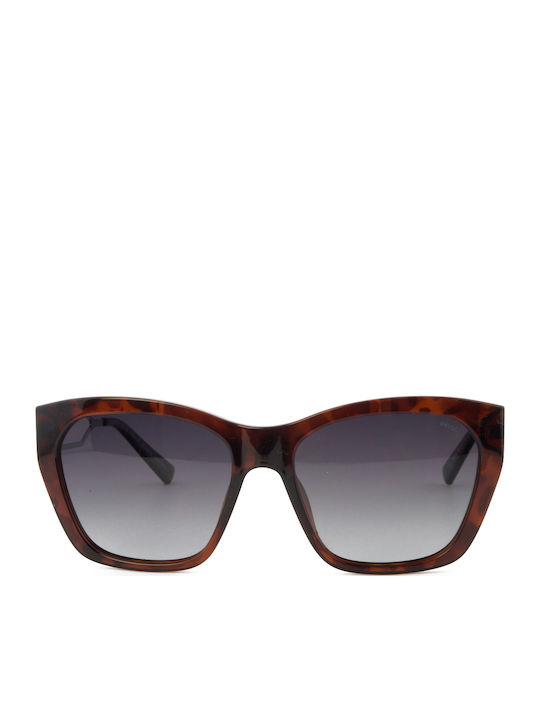 Invu Women's Sunglasses with Brown Tartaruga Frame and Gray Gradient Lens IB22500B