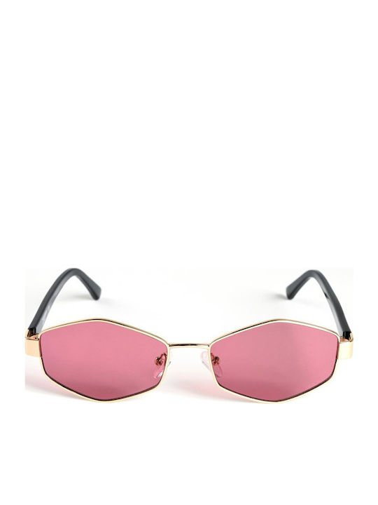The Glass of Brixton Damen Sonnenbrille mit Gold Metall Gestell BS251 12