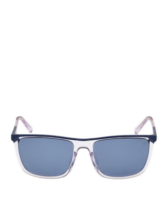 Timberland Men's Sunglasses with Blue Plastic Frame and Blue Lens TB9302 26D