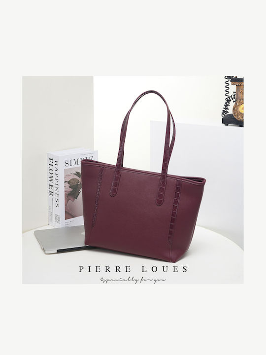 Women's Bag Shopper Backpack Burgundy