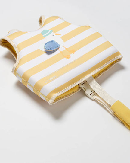 Παιδικό Φουσκωτό Γιλέκο Θαλάσσης Sunnylife Sid Seagull Mustard Stripe Yellow 9339296069608