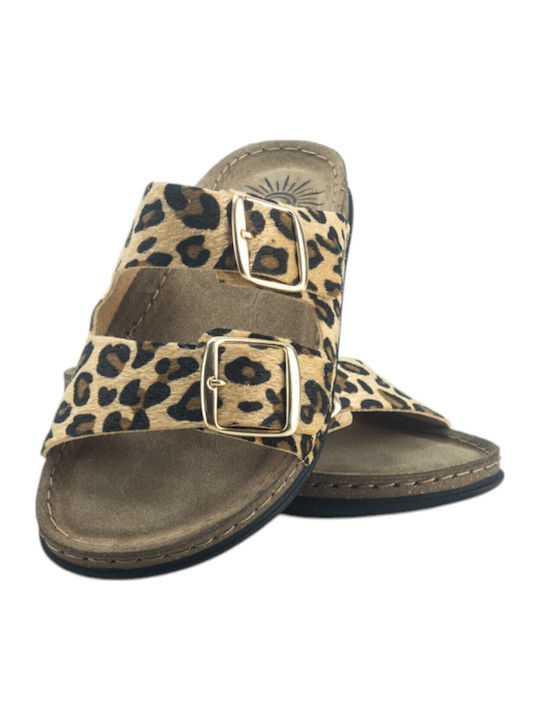 Sienna Women's Flat Sandals in Brown Color