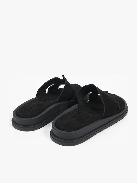 Women's Flat Sandals Flatforms in Black Color