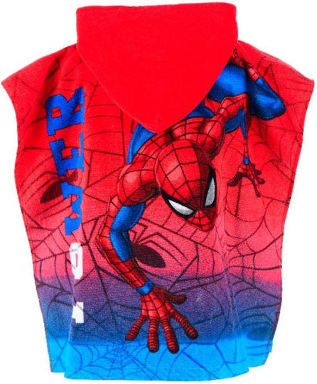 Poncho Junge Spiderman-ye18268-rot