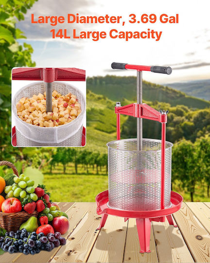 Vevor Manual Grape Press 14lt GJYZJLSBXG142GNCWV0