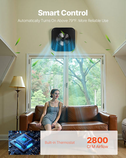 Vevor Индустриален вентилатор Таван Диаметър 304.8мм