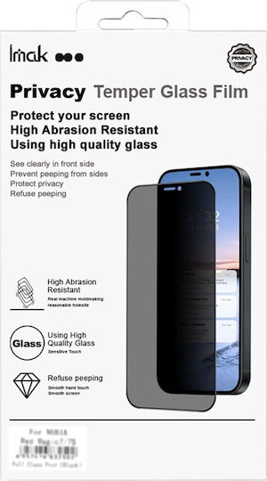 Imak Privacy Full Face Tempered Glass Black (Poco F7 Ultra)