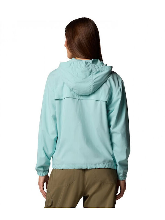 Women's Lifestyle Jacket for Winter with Hood Blue