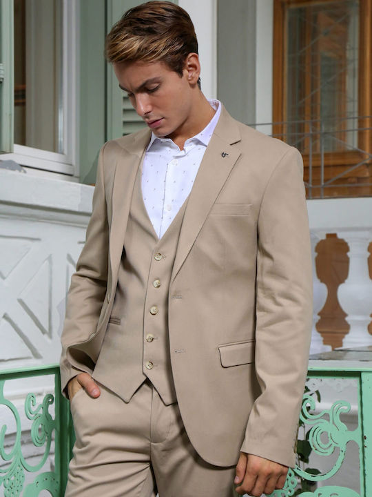 Men's Summer Suit Jacket Camel