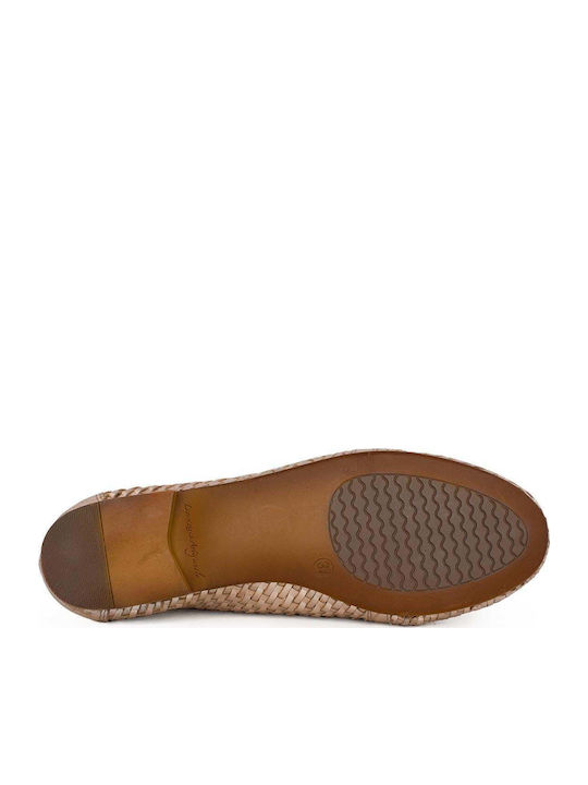 Women's Loafers in Gold Color