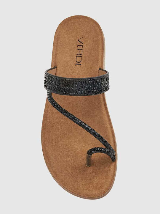 Women's Flat Sandals in Black Color