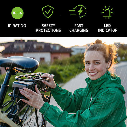 Φορτιστής E-bike 36v 42v 2a 5.5*2.5 Qoltec