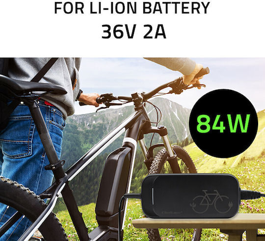 Φορτιστής E-bike 36v 42v 2a 5.5*2.1 Qoltec