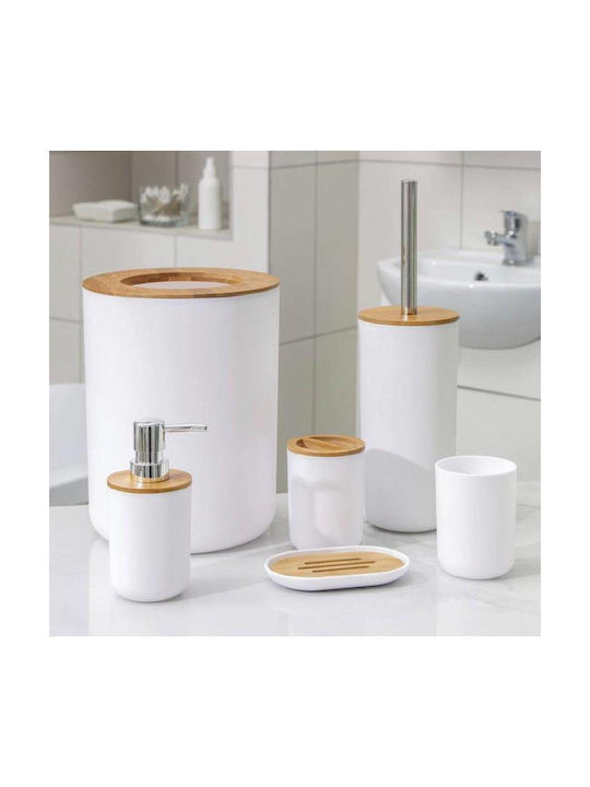 Badezimmer-Accessoire-Set Kunststoff Weiß