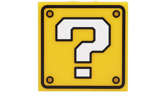 Paladone Παιδικό Διακοσμητικό Φωτιστικό Super Mario Question Κίτρινο 16εκ.