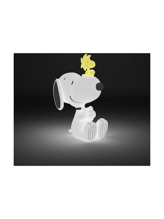 Erik Декоративна Лампа Snoopy Peanuts Детски Осветителни Тела За Маса LED Бяла