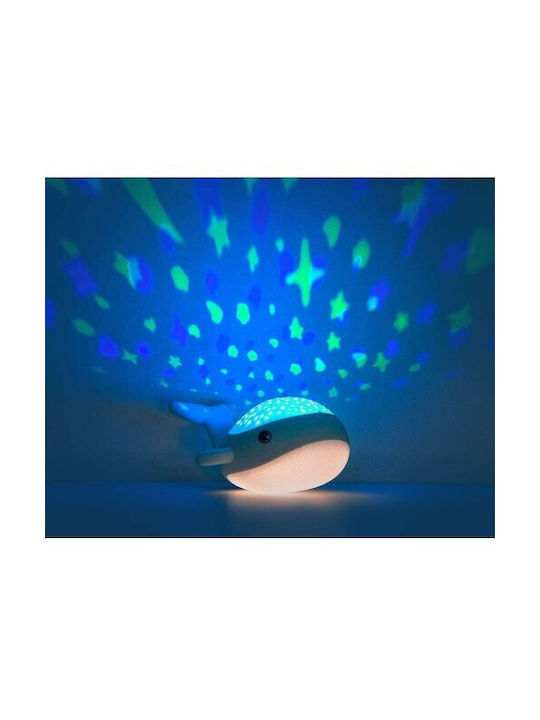 Mega Light Παιδικό Διακοσμητικό Φωτιστικό Willy Whale Λευκό 14.3x17x8.9εκ.