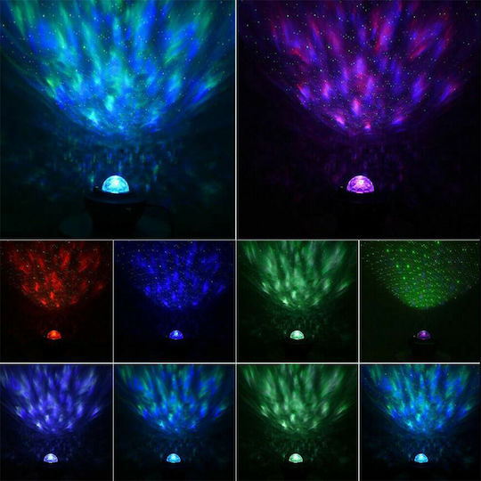 Kinderprojektorlampe Ocean Wave Mehrfarbig