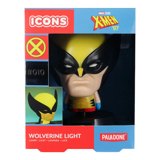 Paladone Kids Desk Lamp Marvel X-men 97 - Wolverine Mask Yellow 22x12x12εκ.
