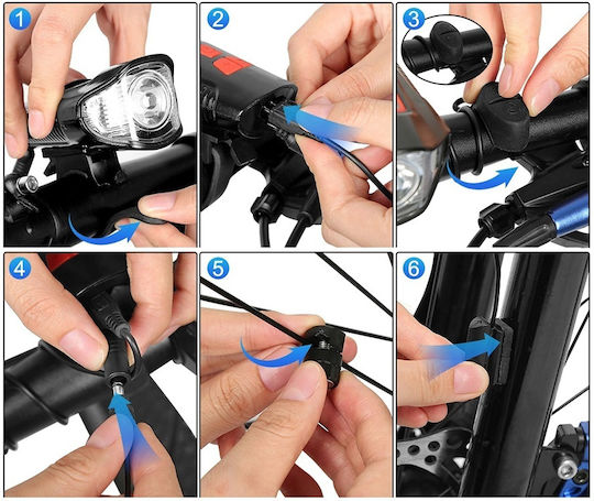 Verk Group Set Lumini Reîncărcabile pentru Bicicletă
