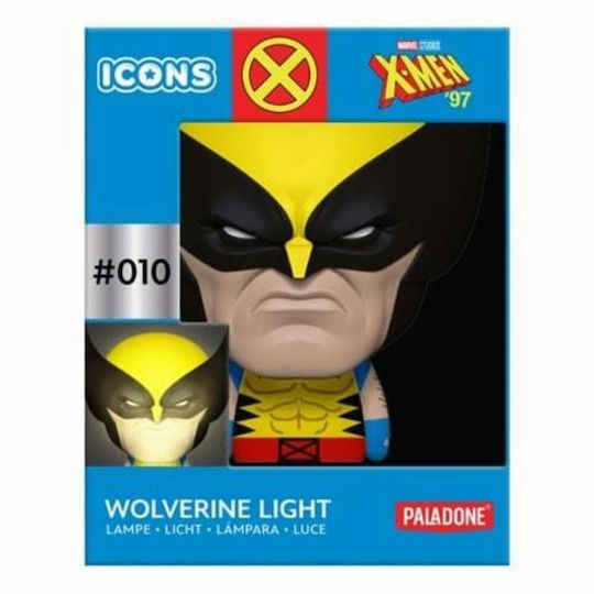 Paladone Παιδικό Φωτιστικό Γραφείου Wolverine Light Πολύχρωμο 11x11x14εκ.