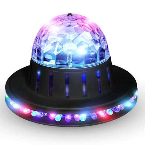 LED Детска Лампа Проектор UFO Festi Night с Проекция на Дизайни Черен
