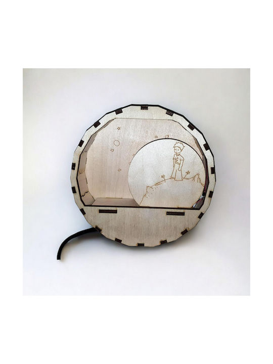 Woodseason Kids Decorative Lamp Little Prince with Color Changes Brown