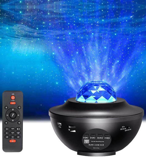 ACP Lumini LED Lampă de proiecție pentru copii Negru 11x11x16εκ. ACP Lumini LED Lampă de proiecție pentru copii Negru 11x11x16εκ.