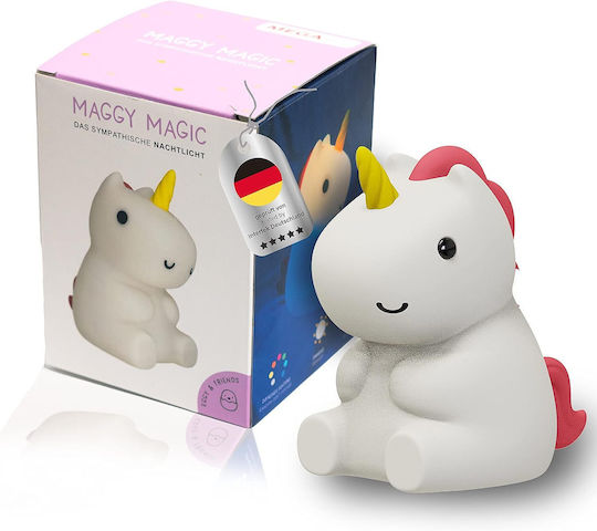 Mega Light Παιδικό Διακοσμητικό Φωτιστικό Maggy Magic Λευκό 13.2x11x8.3εκ.
