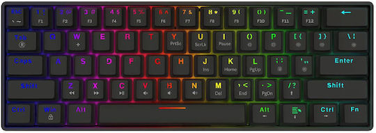 Savio Blackout X2 Gaming Mechanische Tastatur 60% mit Outemu Blau Schaltern und RGB-Beleuchtung (Englisch US)