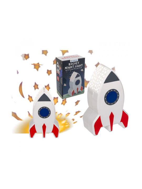 Out of the Blue Kids Projector Lamp with Multicolour Star Projection 16x9.3x15cm