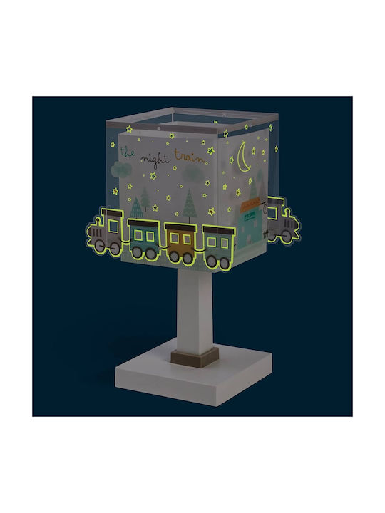 Ango LED Kinder Nachttischlampe The Night Train Grün 14x18.5x29εκ.